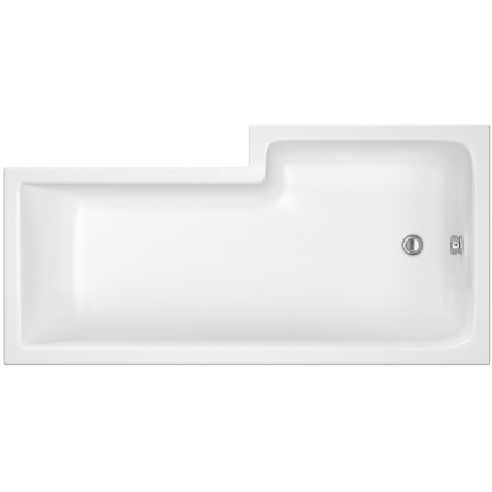 Nuie Square Left Hand 1700 x 850mm Shower Bath