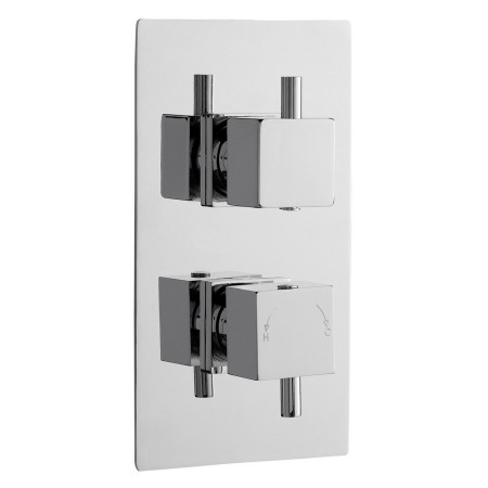 JTY301 Nuie Square Twin Thermostatic Shower Valve (1)