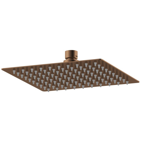 Nuie Squared Brushed Bronze 200mm Fixed Shower Head