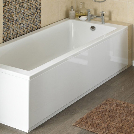 BPR103 Nuie Standard 1600mm Gloss White Front Bath Panel and Plinth Lifestyle Image
