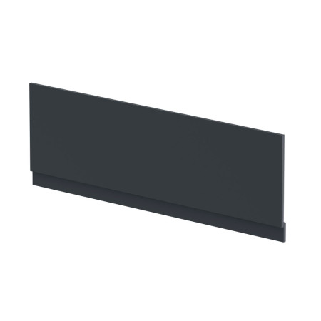 BPR1405 Nuie Standard 1700mm Satin Soft Black Front Bath Panel and Plinth