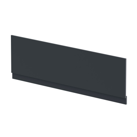 BPR1407 Nuie Standard 1800mm Satin Soft Black Front Bath Panel and Plinth