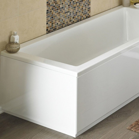 BPR111 Nuie Standard 700mm Gloss White End Bath Panel and Plinth Lifestyle