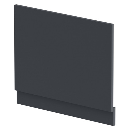 Nuie Standard 700mm Satin Soft Black End Bath Panel and Plinth