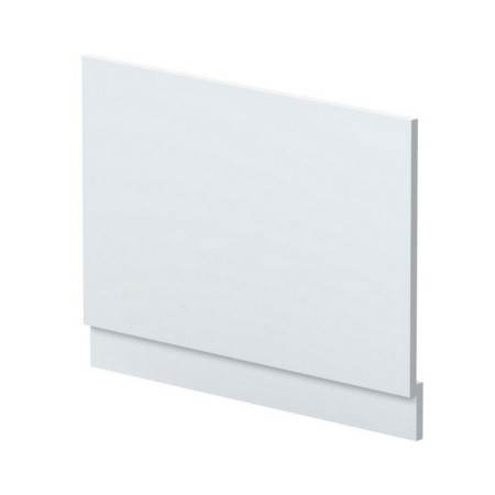 Nuie Standard 750mm Satin White End Bath Panel and Plinth