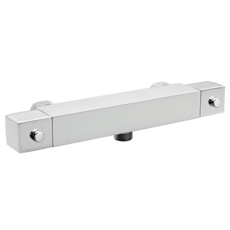 Nuie Thermostatic Square Shower Bar Valve in Chrome