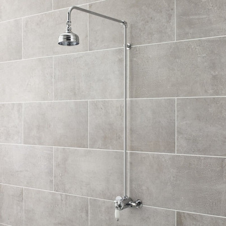 A3170 Nuie Traditional Chrome Rigid Riser Kit Lifestyle
