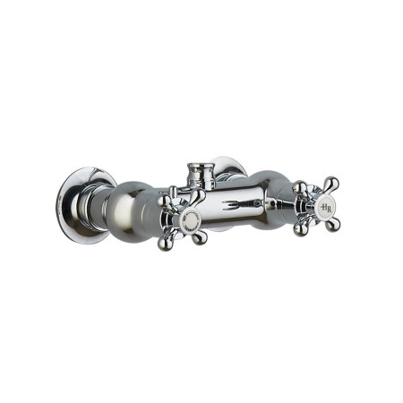 A3118 Nuie Traditional Thermostatic Shower Valve and Rigid Riser Exposed Valve
