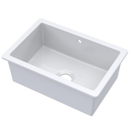 Nuie Undermount 711 x 483mm Fireclay White Kitchen Sink