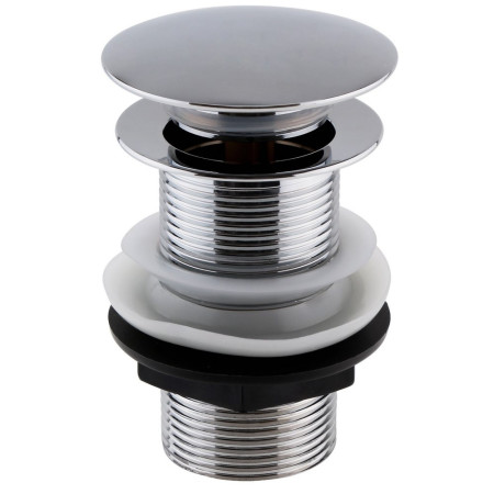 Nuie Unslotted Push Button Basin Waste