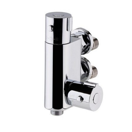 Nuie Vertical Thermostatic Shower Bar Valve in Chrome