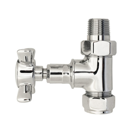 Nuie Victorian Crosshead Straight Radiator Valve Set