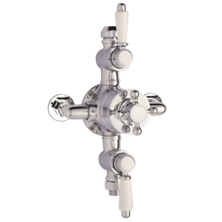A3089E Nuie Victorian Triple Exposed Thermostatic Shower Valve (1)