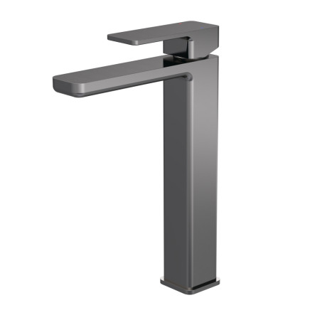 Nuie Windon Brushed Gunmetal High Rise Basin Mixer