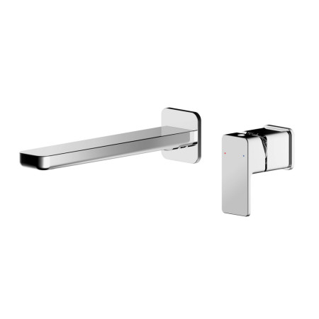 WIN381 Nuie Windon Chrome 2TH Wall Mounted Basin Mixer