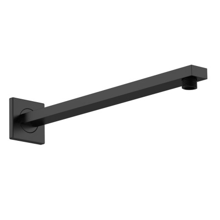 ARM413 Nuie Windon Small Squared Wall Mounted Shower Arm Black