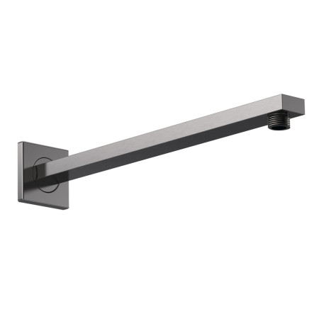 ARM713 Nuie Windon Squared Wall Mounted Shower Arm Brushed Gunmetal