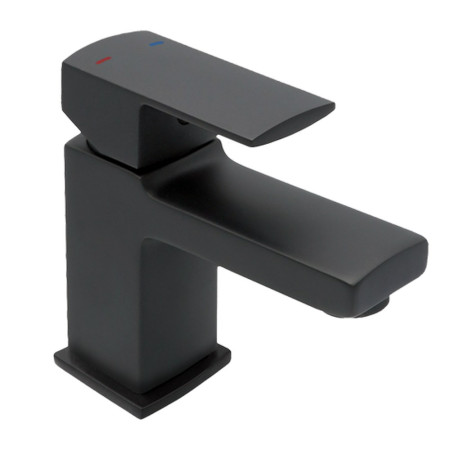 Pegler Manta Monobloc Basin Mixer With Waste Black