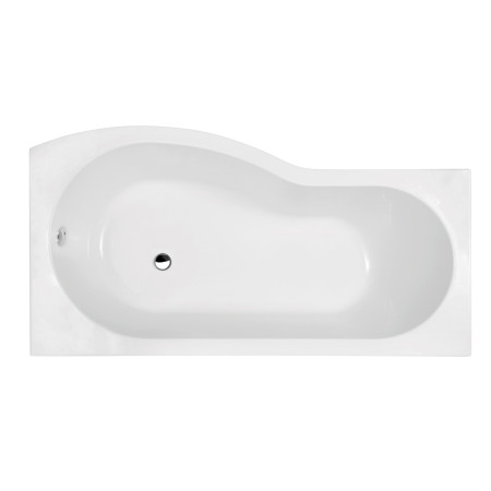 Premier B-Shaped 1700mm right hand shower bath Screen & Panel