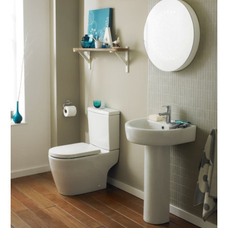 Provost 4 Piece Bathroom Suite - Toilet & 520mm 1TH Basin with Pedestal