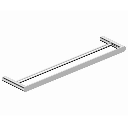 Rak-Petit Round Chrome Double Towel Rail 600mm