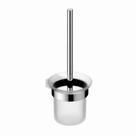 Rak-Petit Round Chrome Toilet Brush Holder