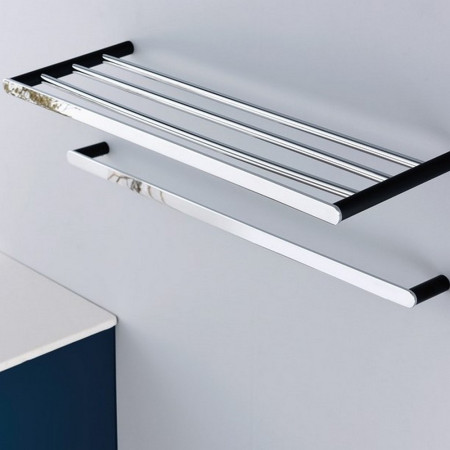 RAKPER9910-45C Rak-Petit Round Chrome Towel Rail 450mm (2)