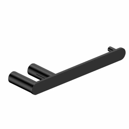 Rak-Petit Round Matt Black Toilet Roll Holder