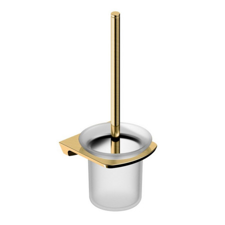 RAKPES9908G Rak-Petit Square Brushed Gold Toilet Brush Holder