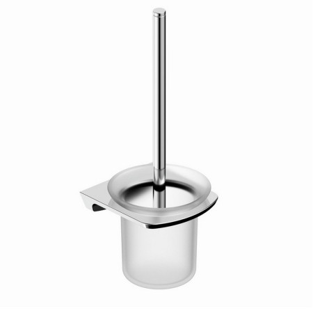 Rak-Petit Square Chrome Toilet Brush Holder