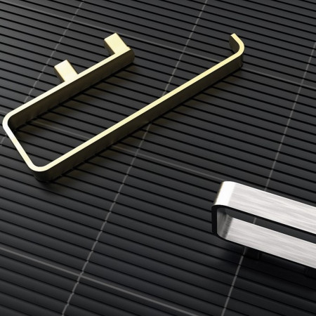 RAKPES9902-2B Rak-Petit Square Matt Black Towel Ring (2)