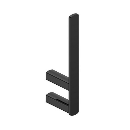 RAKPES9902-3B Rak-Petit Square Matt Black Spare Toilet Roll Holder