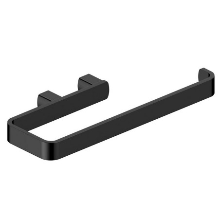 Rak-Petit Square Matt Black Towel Ring