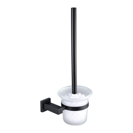 Rak Cubis Black Toilet Brush and Holder