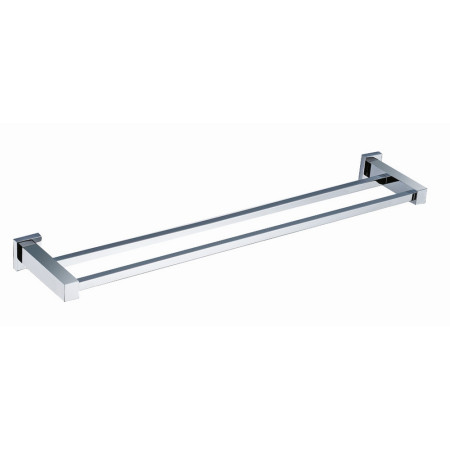Rak Cubis Chrome Double Towel Rail