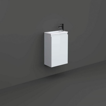 Rak Joy Wall Hung 400mm Basin Unit in White with Basin