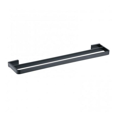 Rak Moon Black 600mm Double Towel Rail