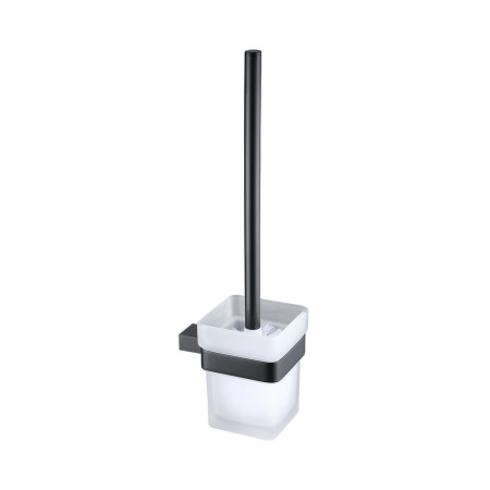 Rak Moon Black Toilet Brush and Holder
