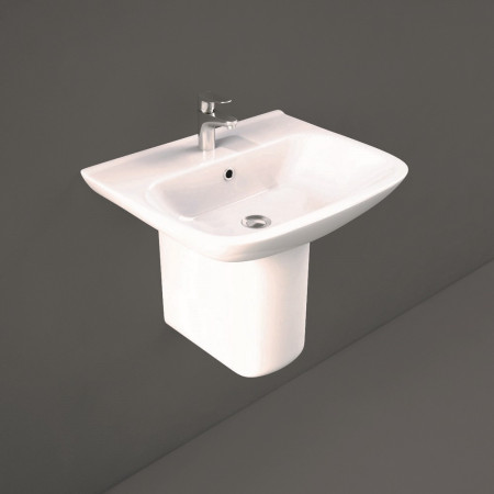 Rak Origin 650mm Wash Basin and Half Pedestal