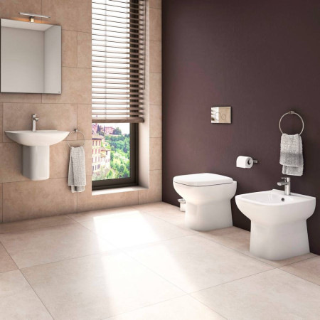Rak Origin Back to Wall Bidet Room Setting