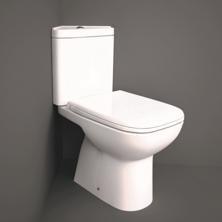 Rak Origin Corner Close Coupled Open Back WC and Cistern