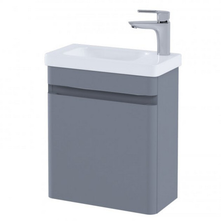 Rak Resort 450mm Cloakroom Basin Unit in Matt Grey with Basin