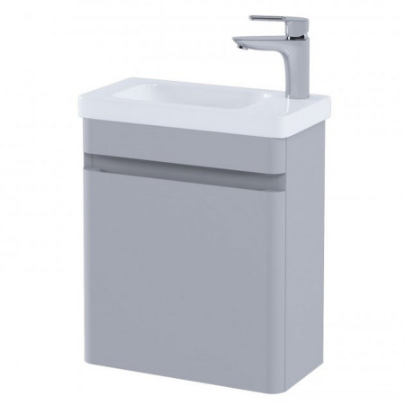 Rak Resort 450mm Cloakroom Basin Unit in Matt Stone with Basin