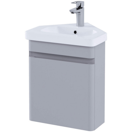Rak Resort 450mm Corner Basin Unit in Matt Stone with Basin