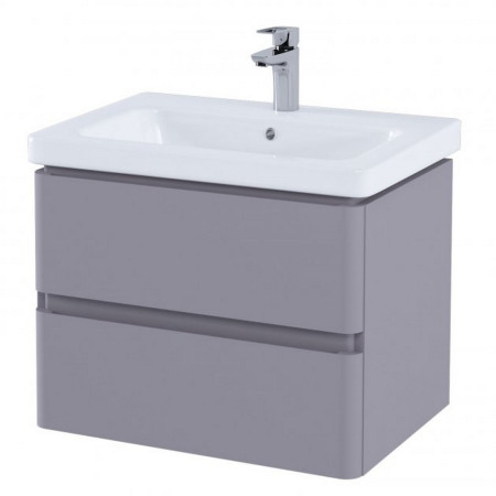 Rak Resort 650mm Basin Unit in Matt Mushroom with Basin