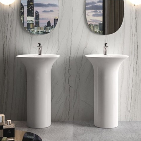 Rak Sensation 550mm Freestanding Wash Basin with One Tap Hole Lifestyle