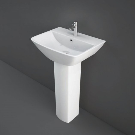 Rak Summit One Tap Hole 500mm Basin and Full Pedestal Cutout