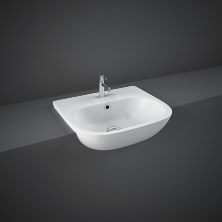 Rak Tonique 520mm Semi-Recessed Wash Basin