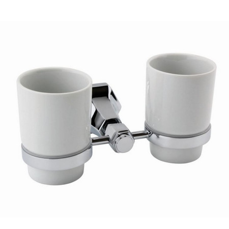 Rak Washington Chrome Double Tumbler Holder