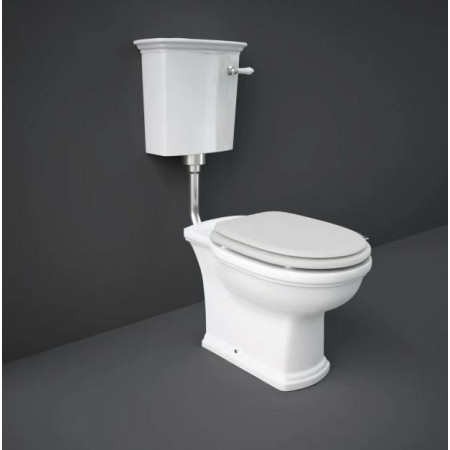 Rak Washington Low Level WC Pack With Cistern and White Soft Close Seat